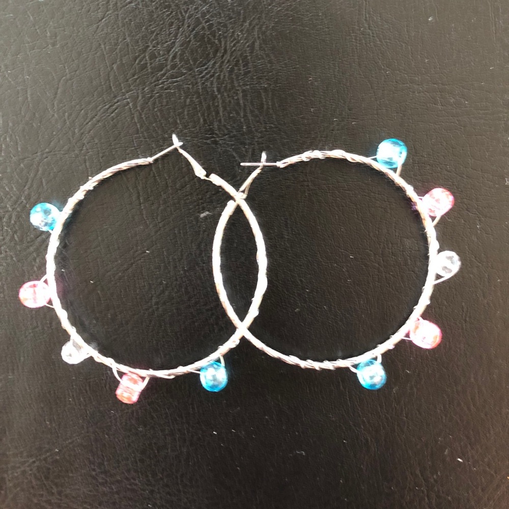 Homemade Transgender Pride Earring